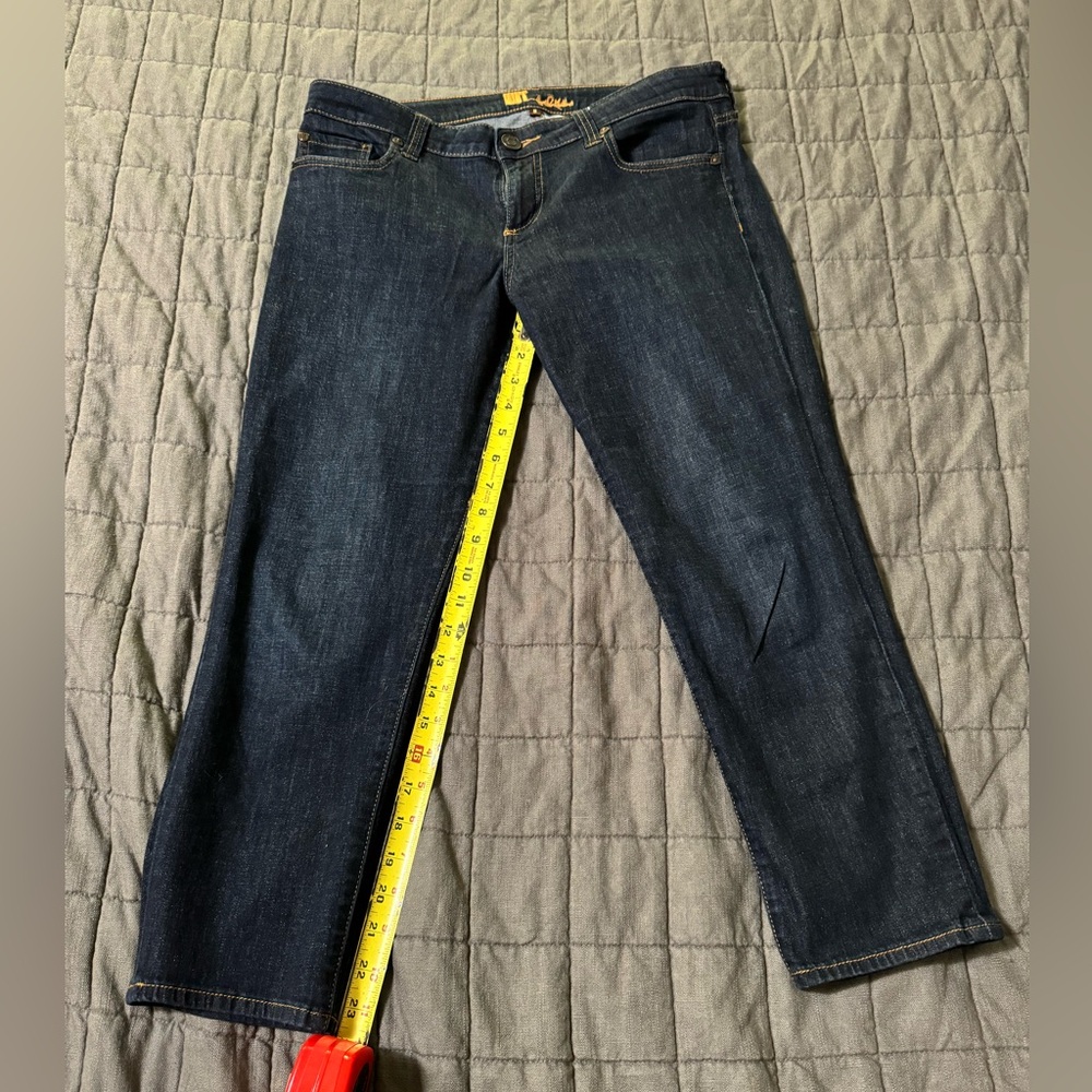 KUT from the Kloth dark denim skinny cropped jeans women's Size 8